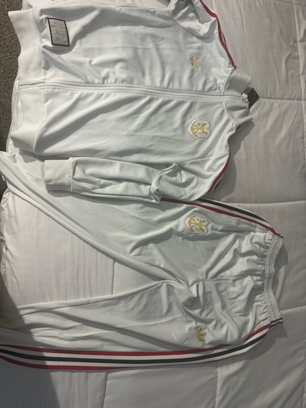 White Track Jacket & Pants Adidas corintihians